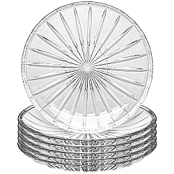 Altom Sada plytkých sklenených talířů Venus 25 cm, 6 ks
