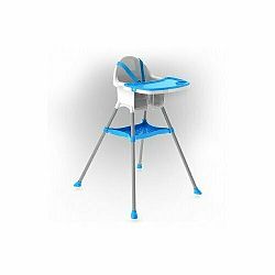 DOLONI Jedálenská stolička modrá
