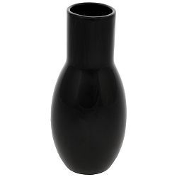 Keramická váza Belly, 9 x 21 x 9 cm, čierna