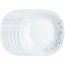 Luminarc Sada hlbokých tanierov Ombrelle 21 cm, 6 ks, biela