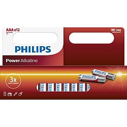 Philips baterie AAA Power Alkaline - 12ks LR03P12W/10