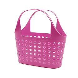 Plastová nákupná taška Soft 11 l, ružová