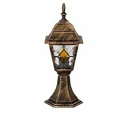 Vonkajšia stojaca lampa Rabalux Monaco 8183 antická zlatá
