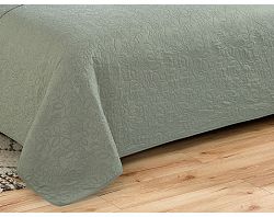 Prikrývka na posteľ Harmony 220x240 cm, šedo-zelený%