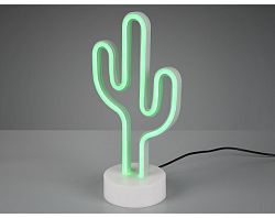 Stolová LED lampa Kaktus, biela%