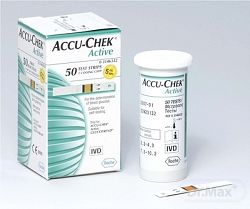 Accu Chek Active Glukose testovacie prúžky 50 ks
