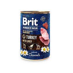 Brit Konzerva Premium By Nature Turkey With Liver 800g