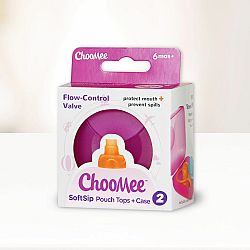 ChooMee SoftSip náustky na kapsičku 2ks v puzdre - Orange / Aqua
