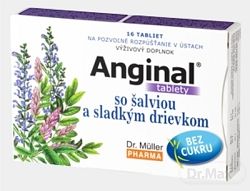 Dr.Müller Anginal šalvia sladké drievko 16 tabliet