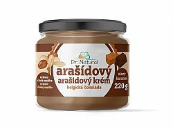 Dr.Natural Arašidový krém belgická čokoláda slaný karamel 220g