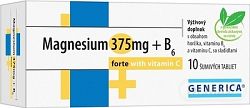 GENERICA Magnesium 375 mg + B6 forte s vitamínom C