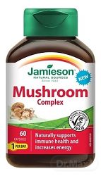 Jamieson Mushroom Complex Komplex húb na cholesterol imunitu a energiu 60 kapsúl