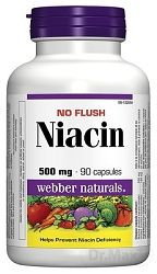 Webber Naturals Niacín 500 mg Vitamín B3 90 tabliet